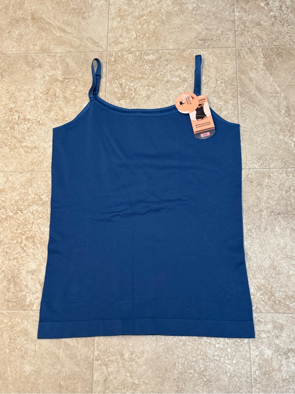 Shapermint Women’s Blue All Day Everyday Scoop Neck Cami Size 3XL New - Picture 2 of 8